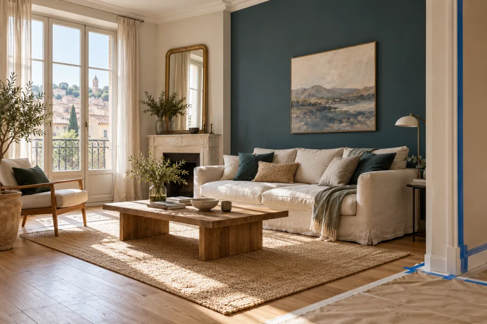Illustration IA en lien avec la rénovation intérieure